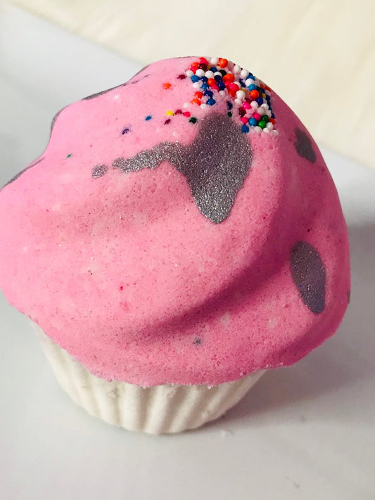 Blissful Berry Cupcake Bath Bomb