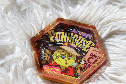 Sudwerk - Funhouse - Raspberry Lemonade - Beer Can Coaster