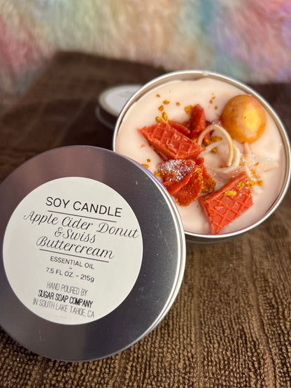 Apple Cider Donut & Swiss Buttercream - Soy Candle